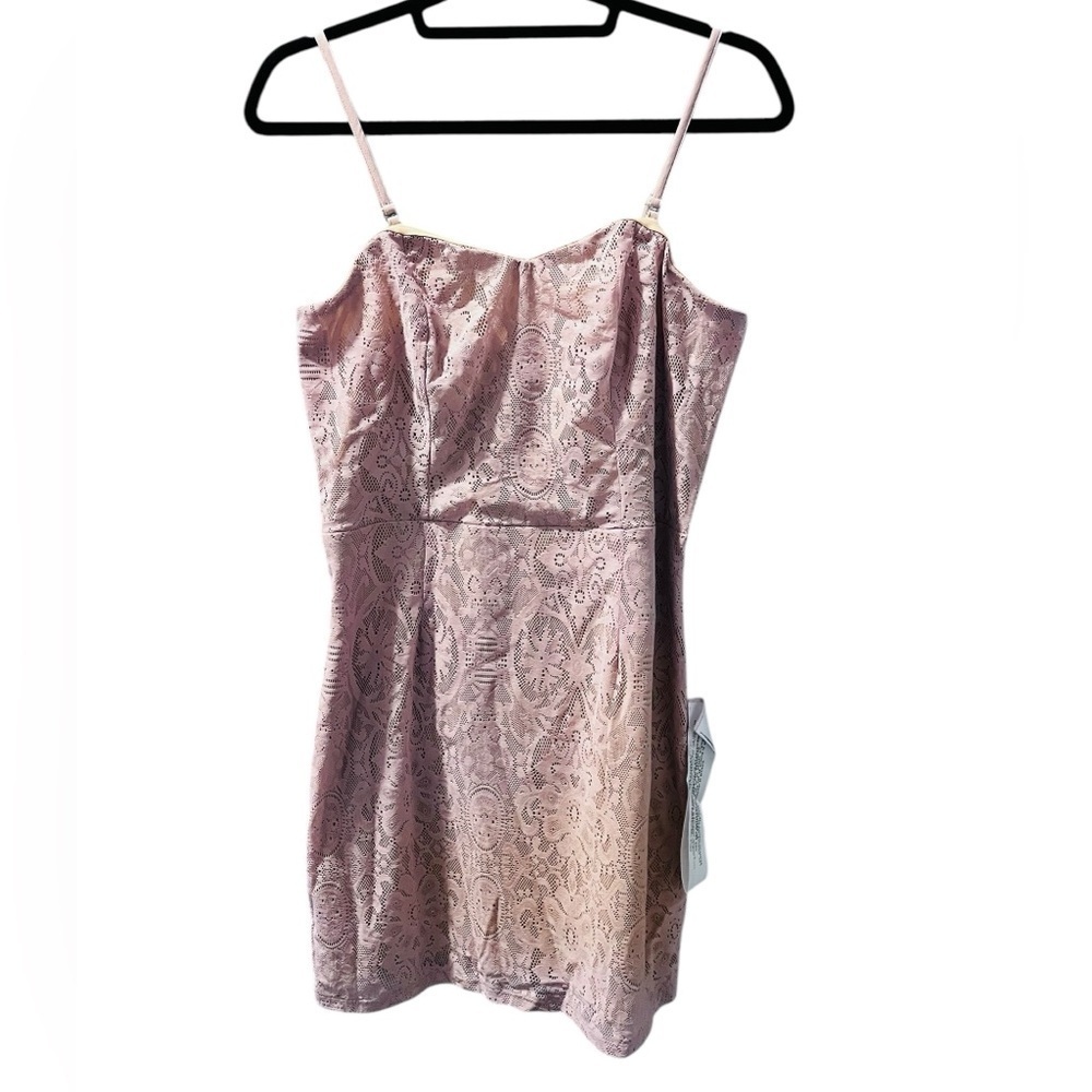 Dress The Population Nwot Pink Lace Sleeveless Cocktail Dress Size Large Women